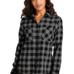 Port Authority® Ladies Plaid Flannel Shirt LW669