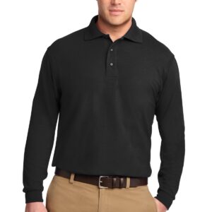 Port Authority® Silk Touch™ Long Sleeve Polo.  K500LS