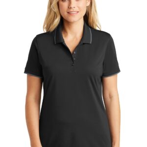 Port Authority® Ladies Dry Zone® UV Micro-Mesh Tipped Polo. LK111