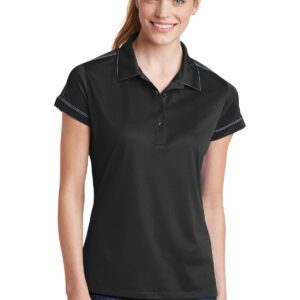 Sport-Tek® Ladies Contrast Stitch Micropique Sport-Wick® Polo. LST659
