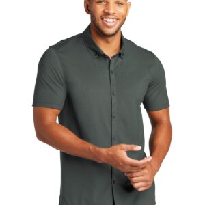 Mercer+Mettle™ Stretch Pique Full-Button Polo MM1006